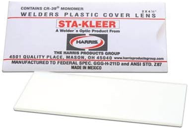 25 pack - Harris Welding Helmet/Hood Clear Lens Cover 2" x 4.25", 1010010