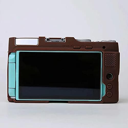 Professional Secure Silicone Camera Case Cover Housing Body Skin for Fujifilm Fuji X-A7 XA7 XA 7 Mirrorless Digital Camera (Coffee)