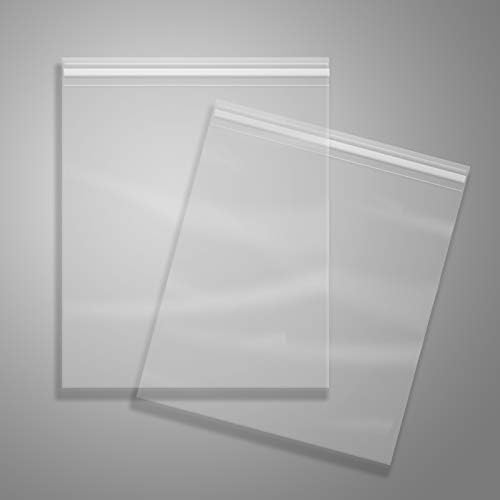 iMailer - 1000 Pcs - 14" x 20" Clear Cellophane Bags - Resealable Self Sealing Cello Poly Bags for Clothing, T-Shirt, Prints, Photos, Documents