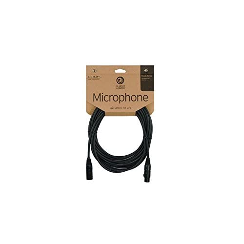 D'Addario XLR Male to Female Balanced Mic Cable - Classic Series - 10 Ft/3.05 M - 2 Pack