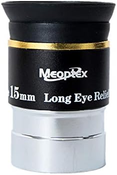 MEOPTEX 1.25" 6mm 9mm 15mm 20mm 66-Degree Ultra Wide Angle Eyepiece for Telescope (15mm)