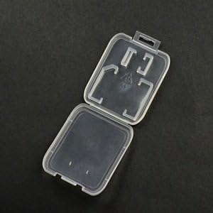 eTECH 10 Pack Clear Plastic SD/SDHC/SDXC/MicroSD/MicroSDHC/MicroSDXC Card Case Holder for SanDisk/Kingston/Transcend/Samsung (Plastic Case Only, Memory Card Not Included)