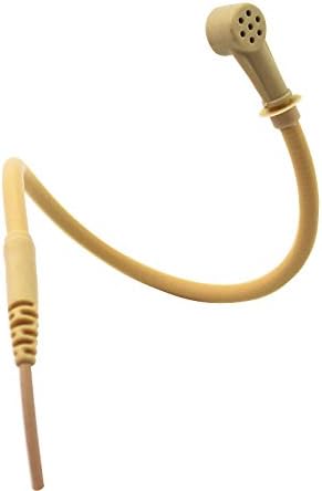 J K MIC-J 069 Earhook Headworn Headset Unidirectional Microphone Compatible with AKG Samson Wireless Microphone System - Mini XLR TA3F Plug