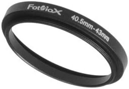 Fotodiox Metal Step Up Ring, Anodized Black Metal 40.5mm-43mm 40.5-43 mm