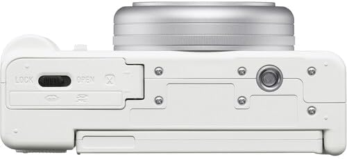 Sony ZV‑1F/W Vlog Camera in White | 20.1 MP 1‑Inch Exmor RS Sensor Compact Creator Camera (White) (ZV1F/W) + Filter Kit + 64GB Card + Photo Software + 2 x NP-BX1 Battery + More