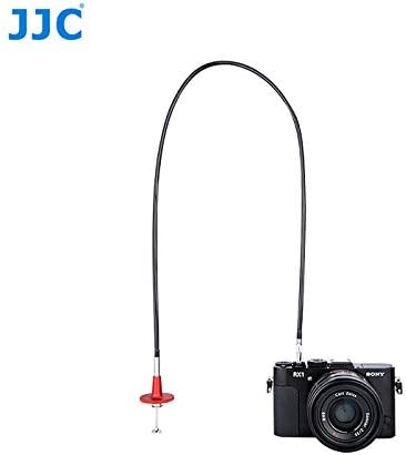 JJC TCR-70R 70cm Mechanical Cable Shutter Release with Bulb-Lock for Fujifilm X10 X20 X30 X100s X100t X-Pro1 X-Pro2 X-E1 X-E2, Leica M6 M7 M8 and Nikon Df F4 FM2 F3 FE FM3a F80, Threaded Release Cable