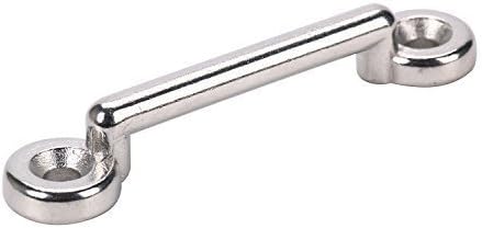 Amarine Made Stainless Steel Bimini Top Strap Pad Eye Footman's Loop Heavy Duty for Jeep Corvette,Buggy,Kayak Tie Downs