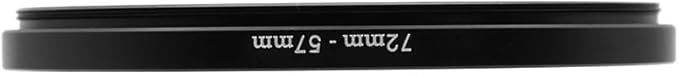 72-49/52/55/57/58/62/67/72/74/77/82/86/95/105mm Step Up & Step Down Rings Adapter for Camera Lens and Filters 72-57 Filter Adapter Ring 72mm Lens to 57mm Filters
