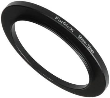 Fotodiox Metal Step Up Ring, Anodized Black Metal 58mm-72mm, 58-72 mm