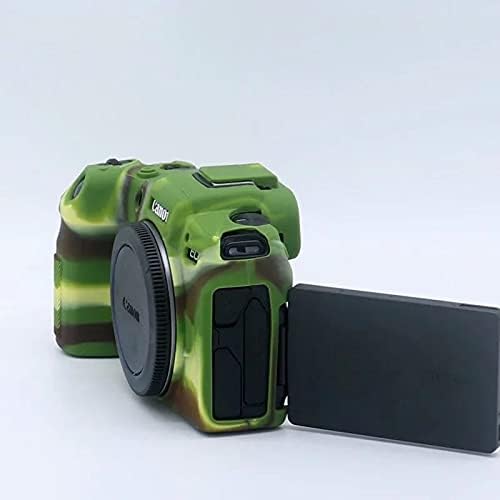 Professional Secure Silicone Camera Case Cover Housing Body Skin for Canon EOS RP Mirrorless Digital SLR Camera (Camouflage)