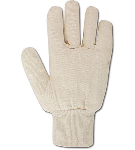 MAGID MultiMaster Ambidextrous 8 oz. Clute Cut Canvas Chore Gloves, 72 Pairs, Size Men's (Fits Large) (T89R)