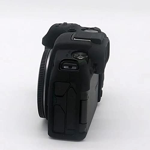Professional Secure Silicone Camera Case Cover Housing Body Skin for Canon EOS RP Mirrorless Digital SLR Camera (Black)