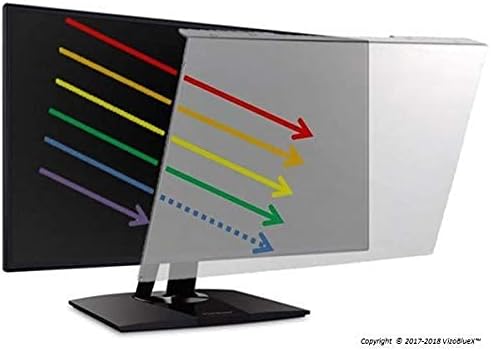 VizoBlueX 31.5 to 32 inch Universal Blue Light Screen Protector for Computer Monitor and TV. Filter & Damage Protection Panel (28.5 x 17.1 inch) Blocking UV for Displays
