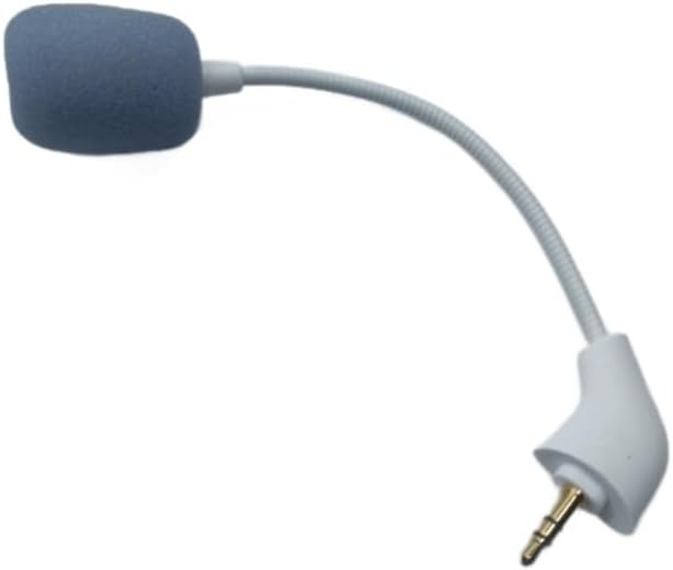 Complete White Mic Replacement Kit for HyperX Cloud II (2021+) Wired Headsets | Plug & Play, Perfect Color Match & Restored Audio(Not for Wireless)