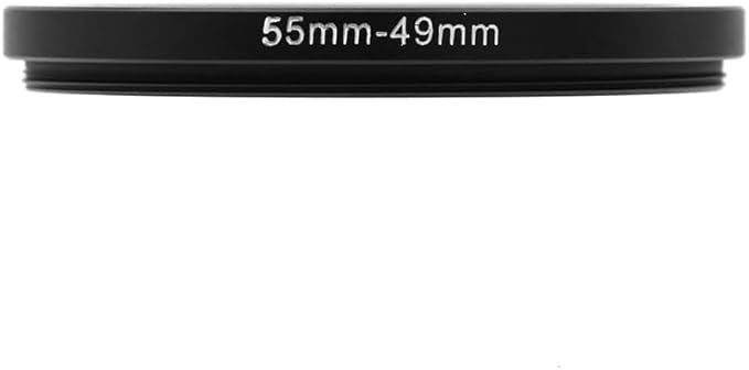 55-46/49/52/58/62/67/72/77mm Step Up & Step Down Filter Ring Adapter for Camera ND/UV/CPL (55-49mm)