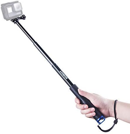 Homeet Extendable Action Camera Selfie Stick, 19" Sports Cameras Selfie Stick Pole Waterproof Telescoping Pole Monopod for DJI OSMO, AKASO, SJCAM, YI, Victure, Qumox, Crosstour