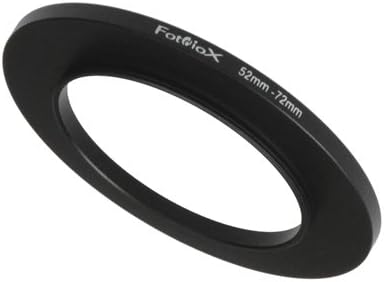 Fotodiox Metal Step Up Ring, Anodized Black Metal 52mm-72mm, 52-72 mm