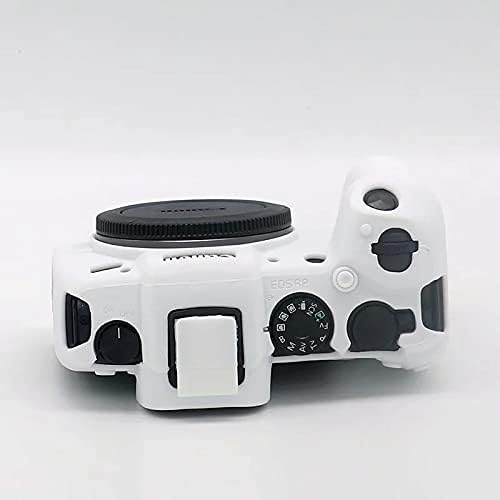 Professional Secure Silicone Camera Case Cover Housing Body Skin for Canon EOS RP Mirrorless Digital SLR Camera (White)