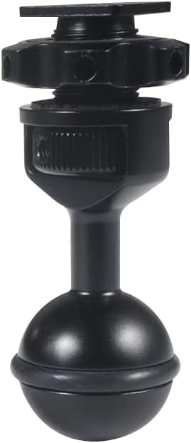 FEICHAO 1 Inch Ball Mount Head Adjustable Adapter with Cold Shoe Base for Underwater Camera Case Video Flash (Kit B)
