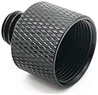 Donuts Mic Stand Adapter 5/8 to 3/8 and 5/8 to 1/4 Mic Thread Screw Adapter Combo Pack For Microphone Mounts and Stands 2 Pack Black