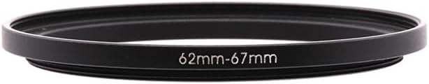 62-37/40.5/43/46/49/52/55/58/60/62/67/72/77/82/86/95/105mm Step Up & Step Down Rings Adapter for Camera Lens and Filters 62-67 Filter Adapter Ring 62mm Lens to 67mm Filters (62-67mm)