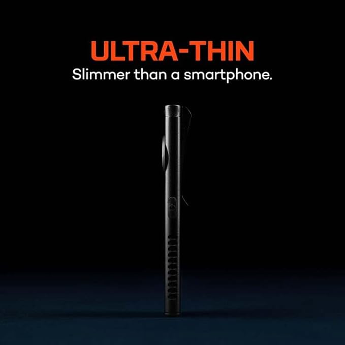 NEBO Slim Mini UV Flashlight | 150 Lumens, 4 Light Modes, Rechargeable & Portable Ultraviolet Light, Magnetic Base & Durable Clip, Waterproof, Detector Pocket Flashlight, Includes Charging Cable
