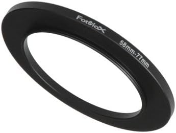 Fotodiox Metal Step Up Ring, Anodized Black Metal 58mm-77mm, 58-77 mm