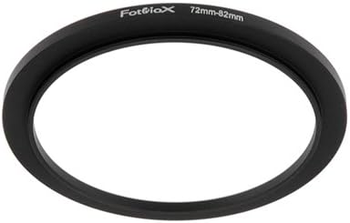 Fotodiox Metal Step Up Ring, Anodized Black Metal 72mm-82mm, 72-82 mm