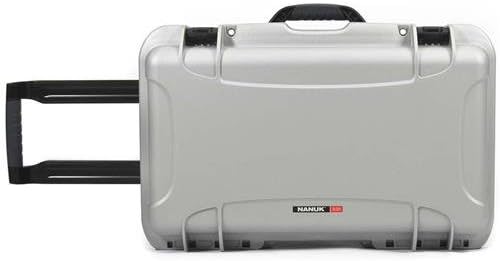NANUK 935 Hard Case – Waterproof Equipment Case with Wheels, 22” x 14” x 9” – Dustproof and Impact Resistant, Airline Carry-On Approved – Silver