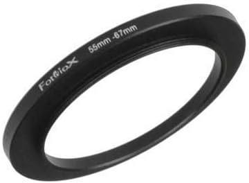 Fotodiox Metal Step Up Ring, Anodized Black Metal 55mm-67mm, 55-67 mm