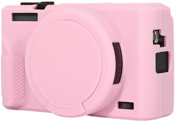 STSEETOP Silicone Case for Canon Powershot G7 X Mark II, G7 X Mark II Case Soft Protective Cover with Anti-Slip Grip and Lens Protection, Scratch Resistant (Pink)