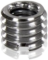 Foto&Tech Metal 1/4 inch to 3/8 inch Tripod Thread Adapter, Easy Mount Convert Screw Adapter for Tripod Monopod Ballhead, Reducer Bushing for Camera Video Equipment DSLR SLR Mic Boom Stand (5 Pieces)