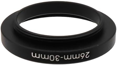 26mm to 30mm Step-Up Adapter Ring, Metal Filter Thread Converter for ND/UV/CPL Lens Filters, Camera Accessories