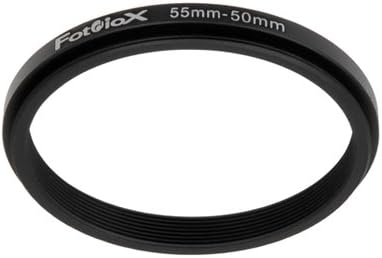 Fotodiox Metal Step Down Ring, Anodized Black Metal 55mm-50mm, 55-50 mm