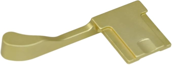 Foto&Tech Metal Hot Shoe Thumb Up Rest Hand Grip for Fujifilm Fuji X100V X100VI, X100V Thumb Grip, Fuji X100V Accessories, Fuji X100V Grip (Gold)