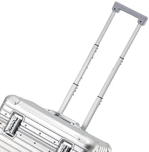 Full Aluminum Camera Carry-On Luggage DSLR Shockproof TSA lock Photography Gear Case with Removable Dividers & 360° detachable Wheels Luggage Rolling camera bag Camera storage case (silver)