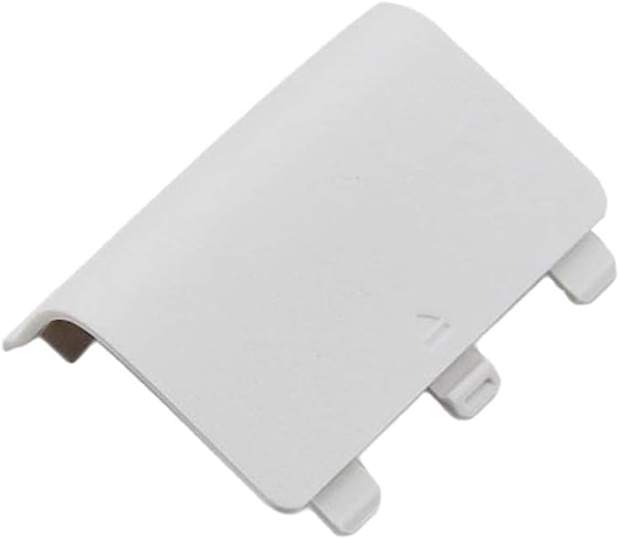 2PCS Battery Back Cover -White Precise Plastic Battery Back Cover Pack Headgear Accessory -Replacement Battery Doors Shell Repair Part