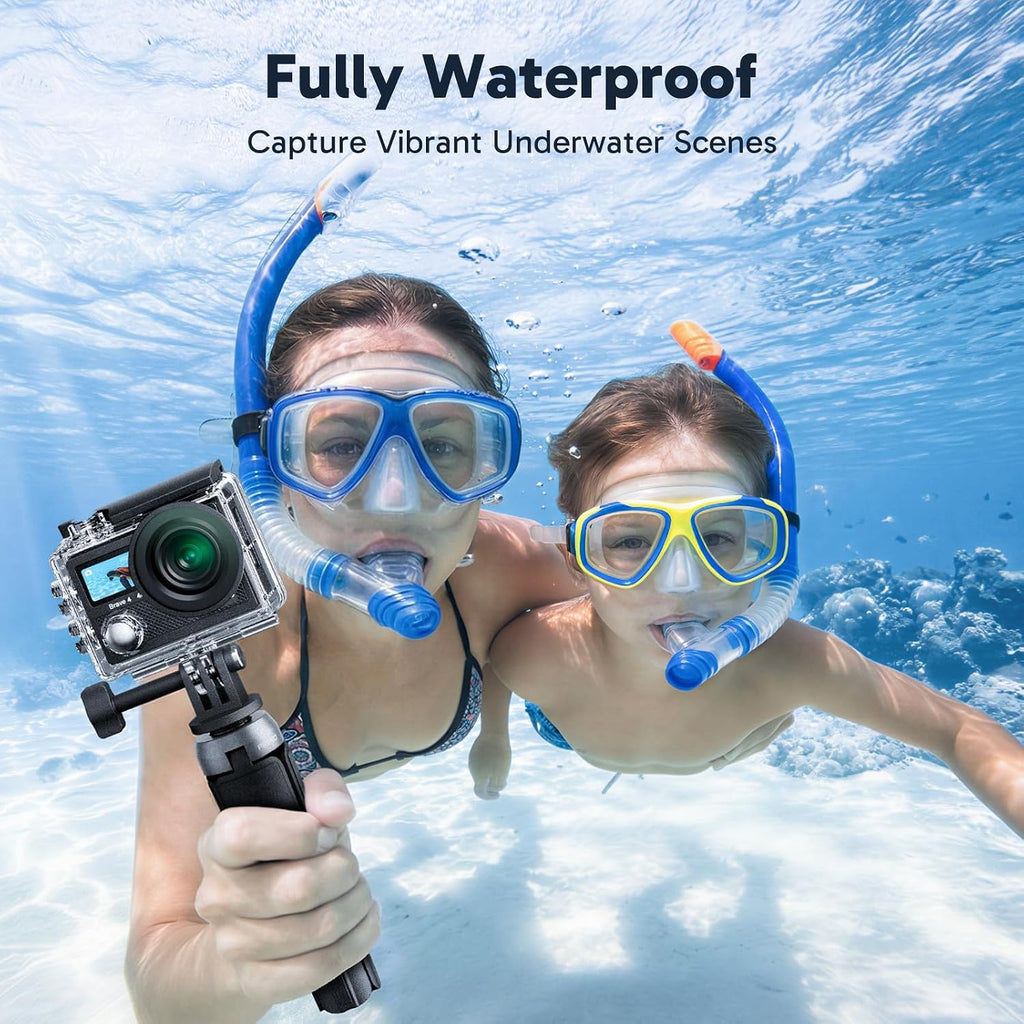 AKASO Brave 4 4K Action Camera – 20MP, Waterproof, Wi-Fi
