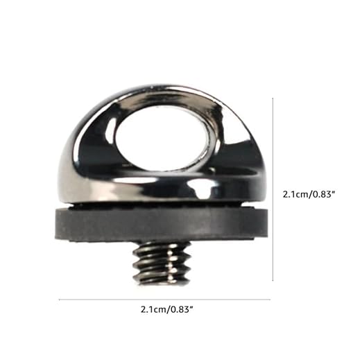 2pcs Digital Camera Shoulder Strap Screw 1/4 D-Ring Screws Standard 1/4''-20 Metal Tripod Mounting Screw for Quick Release Plate 896C