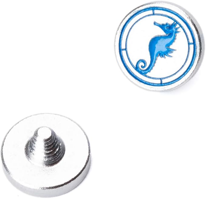 Hippocampus japonicus Soft Release Button - Red - fits Any Standard Threaded Release - Fujifilm X100V, X100F, X100T, Xpro3 & Xpro2, X-T3, X-T2, X-E3, X-E2s, X-E2, X-T30, X-T20 (Silvery)