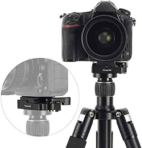 323 RC2 Quick Release Plate Adapter, Rapid Connect Adapter with Quick Release Plate Compatible for Manfrotto Monopod, Manfrotto Tripod Ball Head and Tripod