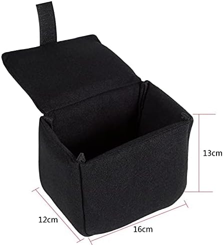 Zerone Camera Bag,Camera Inner Bag Shockproof Padded DSLR Camera Bags Insert Case, Camera Organizer with Hook and Loop,Small Camera Insert for Camera Storage(Black)