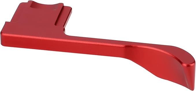 Haoge THB-X4R Hand Grip Metal Hot Shoe Thumb Up Rest for Fujifilm XE4 Fuji X-E4 Camera Red