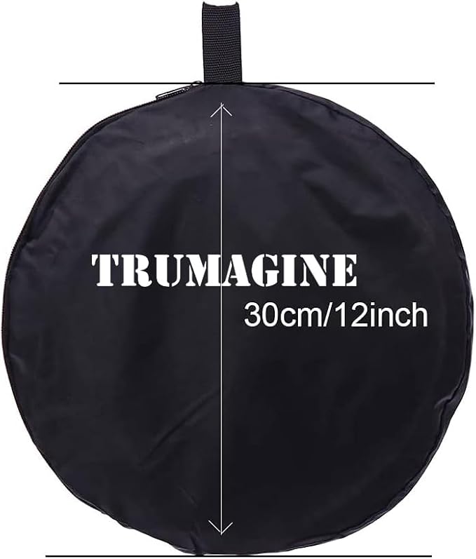TRUMAGINE Collapsible 5-in-1 Oval Reflector Diffusers for Photography 23"x35"/60x90cm Multi-Disc Reflectors with Carrying Case for Photo Studio Shooting- Translucent, Gold, Silver, Black and White