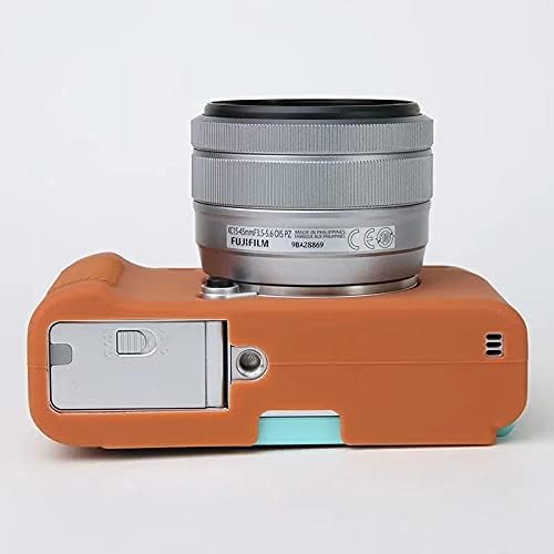 Professional Secure Silicone Camera Case Cover Housing Body Skin for Fujifilm Fuji X-A7 XA7 XA 7 Mirrorless Digital Camera (Brown)