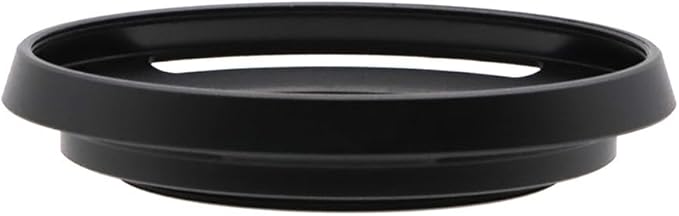 49mm Hollow Lens Hood 49mm Screw in Curved Vented Lens Hood 49mm Metal Lens Hood for 49mm Lens Hood Wide(Black)
