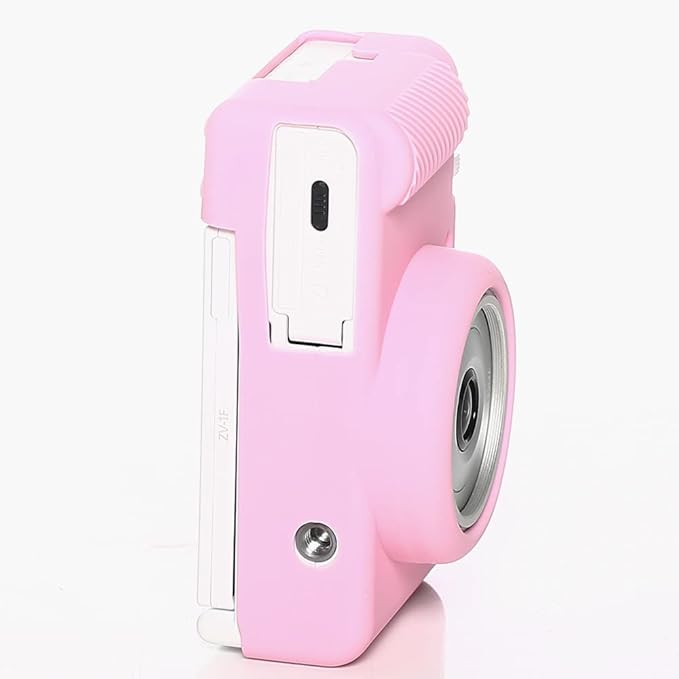 Pocoukate Case for Sony ZV-1F, ZV-1 II/ZV-1M2 Vlog Camera, ZV1F Camera Silicone Cover Skin, Anti-Scratch Slim Fit Soft Sleeve with ZV1 F Screen Protector- Pink