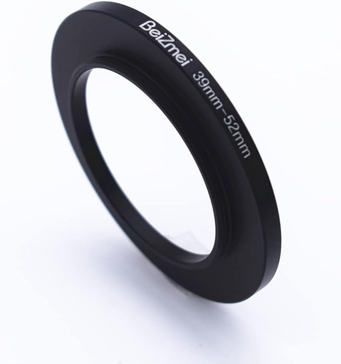 39mm to 52mm Camera Filters Ring,Filters Ring Compatiable All Brands Ø39mm Lens to Ø52mm UV ND CPL Camera Accessory.Made of CNC