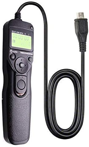 Foto&Tech LCD Timer Shutter Release Remote Control Cord (Compatible with Fujifilm X-A5, X-H1, X-E3, X70, X30, X100T, X-A2, X-T1, X-E2, X-M1, X-A1, X-Q1, S1)