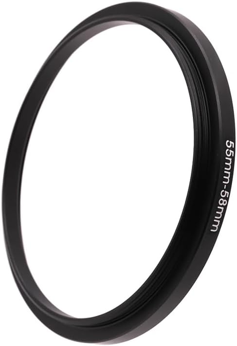 55-46/49/52/58/62/67/72/77mm Step Up & Step Down Filter Ring Adapter for Camera ND/UV/CPL (55-58mm)